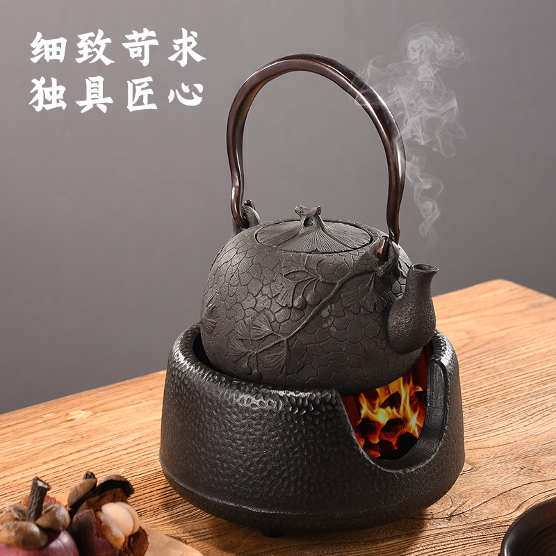 家用煮茶炉围炉煮茶大火钵伍德碳炉铸铁碳炉户外炭火烧水铸铁火炉,淘宝优惠券,粉丝福利购,淘宝优惠卷