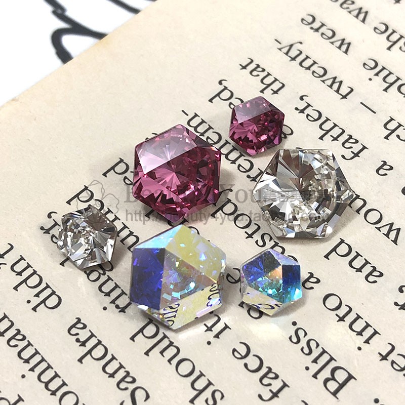美甲SWAROVSKI施华洛世奇水晶手机DIY堆钻饰品4699六角形尖底钻 - 图0