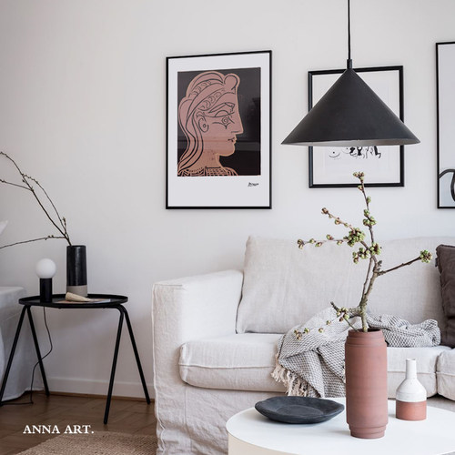 ANNA 毕加索Picasso 抽象北欧轻奢 餐厅卧室客厅装饰画海报画芯 - 图1