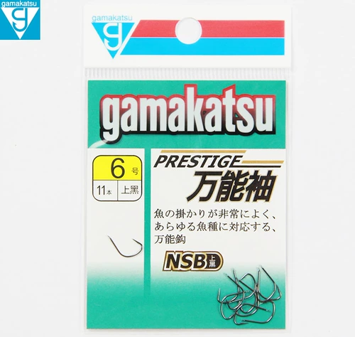 Япония Gamakatsu Gamaka Fish Hook Универсальный рукав Akita имеет пирсинг резервуар для рыбалки на крючок для сома