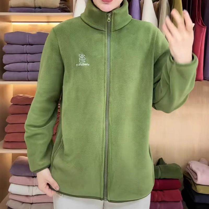 中老年女装妈妈秋冬新款奥粒绒外套宽松加厚时尚休闲保暖抓绒上衣,淘宝优惠券,粉丝福利购,淘宝优惠卷