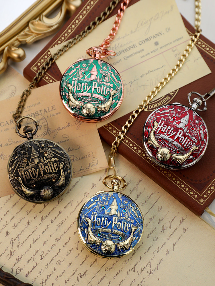 哈利波特周边金色飞贼幸运怀表发条八音盒复古摆件新年节生日礼物,淘宝优惠券,粉丝福利购,淘宝优惠卷