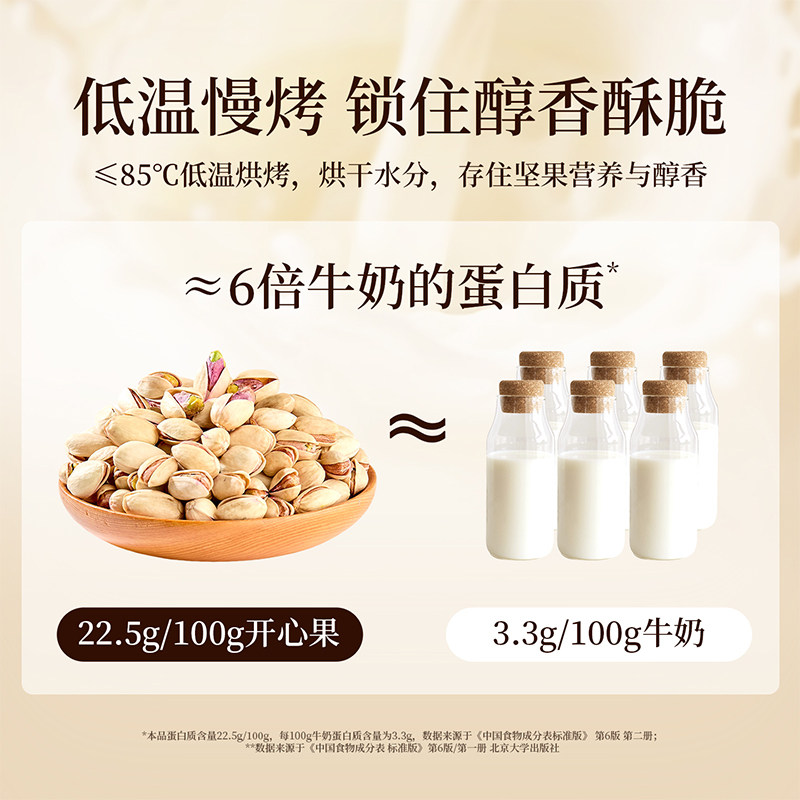 良品铺子罐装美国开心果500g原味无添加每日坚果干果无漂白原色