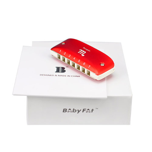 Babyfat十二星座款7孔蓝调布鲁斯彩色初学口琴时尚挂饰入门 - 图3