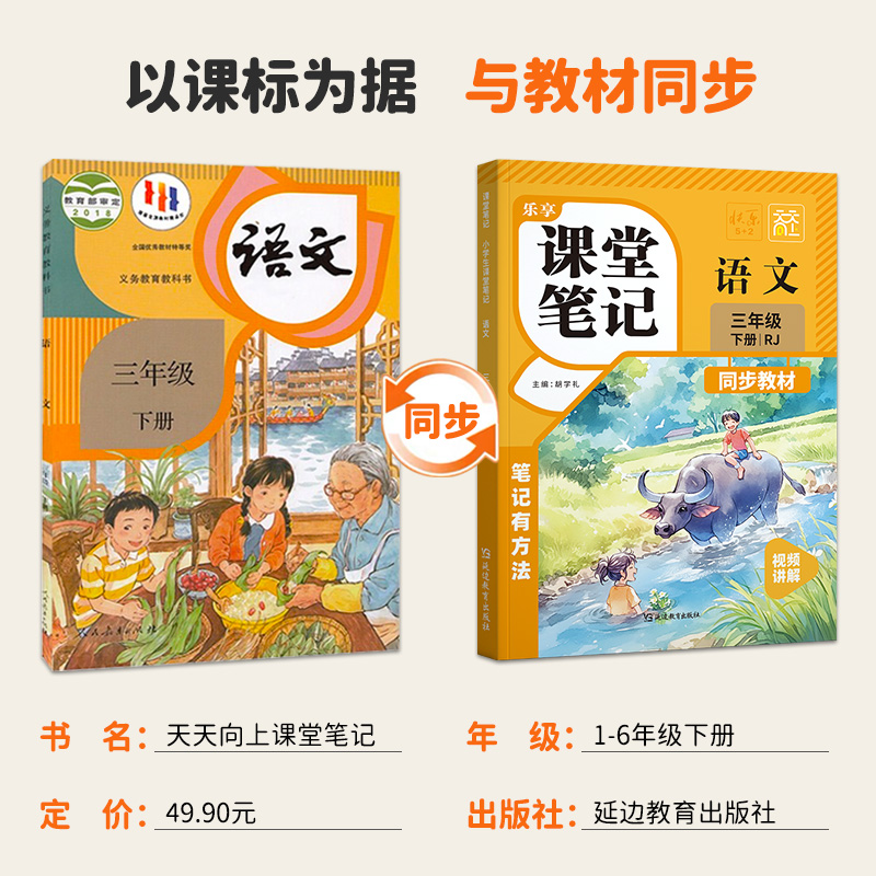 2025春随堂培优小学课堂笔记一年级二年级三四五六年级下册语文数学英语全套人教版同步教材全解黄冈学霸笔记课本预复习天天向上