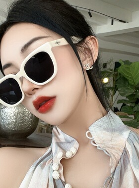 新款欧美金属太阳镜女ins网红