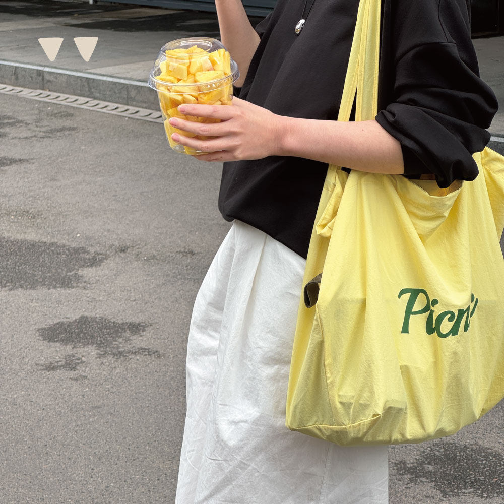 如本|夏季抽绳托特包 野餐包健身包 日系通勤手提袋单肩包大容量,淘宝优惠券,粉丝福利购,淘宝优惠卷