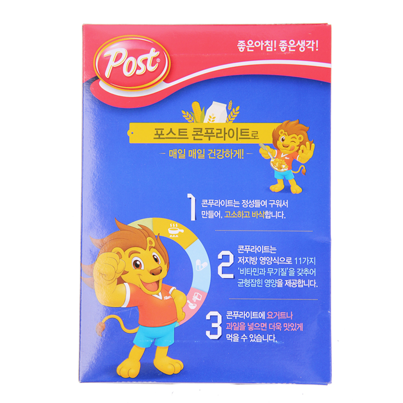韩国进口POST甜味早餐玉米麦片300g营养麦片东西可干吃牛奶冲泡 - 图0