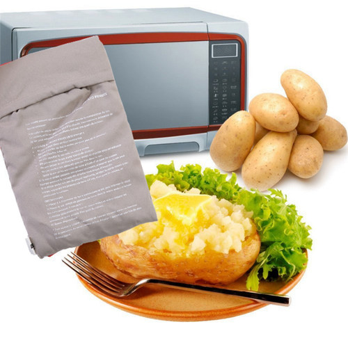 出口新款烤土豆红薯神器微波炉专用袋烤地瓜玉米番薯盘多功能锅袋 - 图1