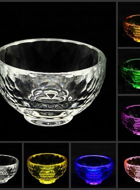 八供碗供杯佛具水晶碗佛堂供具
