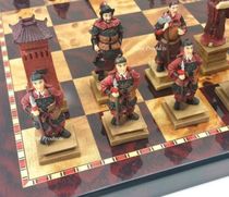 US Chess Oriental Trio Chess pieces Colour delicately designed cherry wood chessboard 18 solid wood