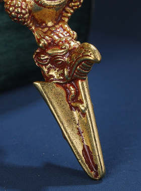 铜大鹏金翅金刚杵吊坠密宗民族风