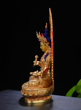黄铜尼泊尔密宗供奉金刚萨埵佛像