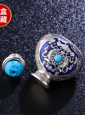 嘎乌盒可打开藏式配饰吊坠项链