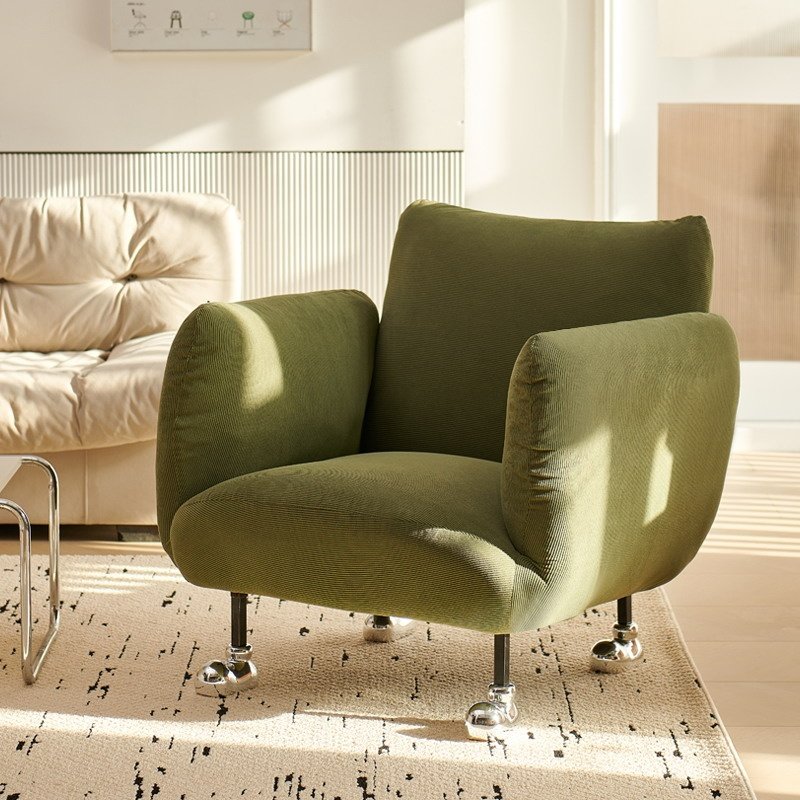 懒人沙发小户型客厅阳台阅读休闲沙发布艺可坐可躺单人沙发椅,淘宝优惠券,粉丝福利购,淘宝优惠卷