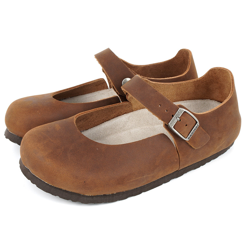 岛外DAOWAI玛丽珍软木包头女鞋复古森女头层牛皮Mantova系列 - 图3