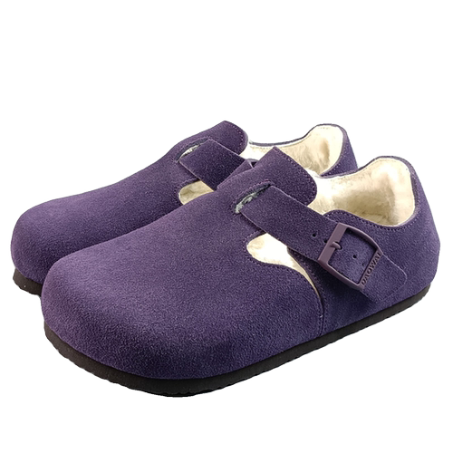 岛外DAOWAI勃肯鞋全包加绒羊毛软木包头鞋牛皮 London系列博肯鞋 - 图3