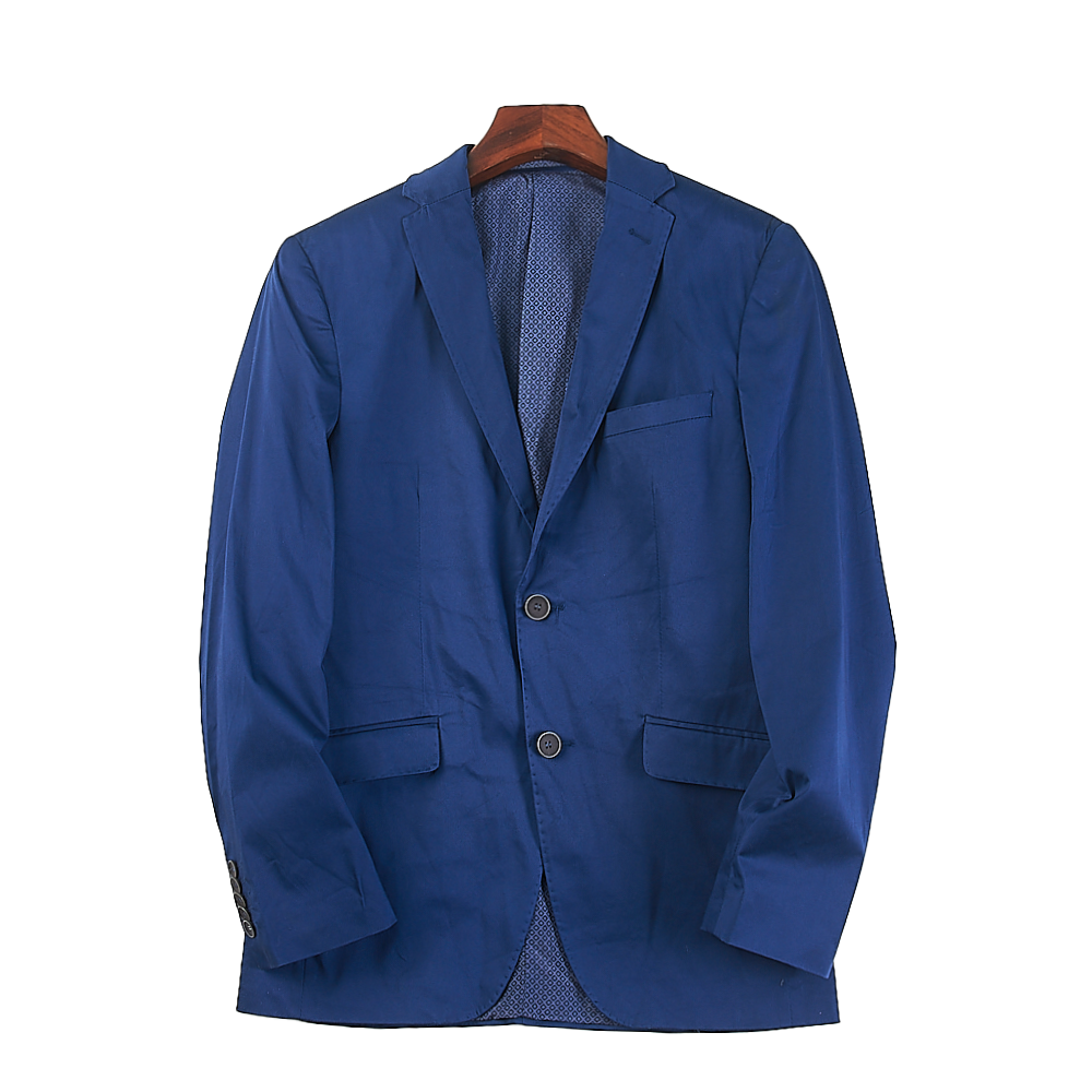 出口意大利男士纯棉西装外套H83919春秋意式日常休闲百搭修身西服 - 图3