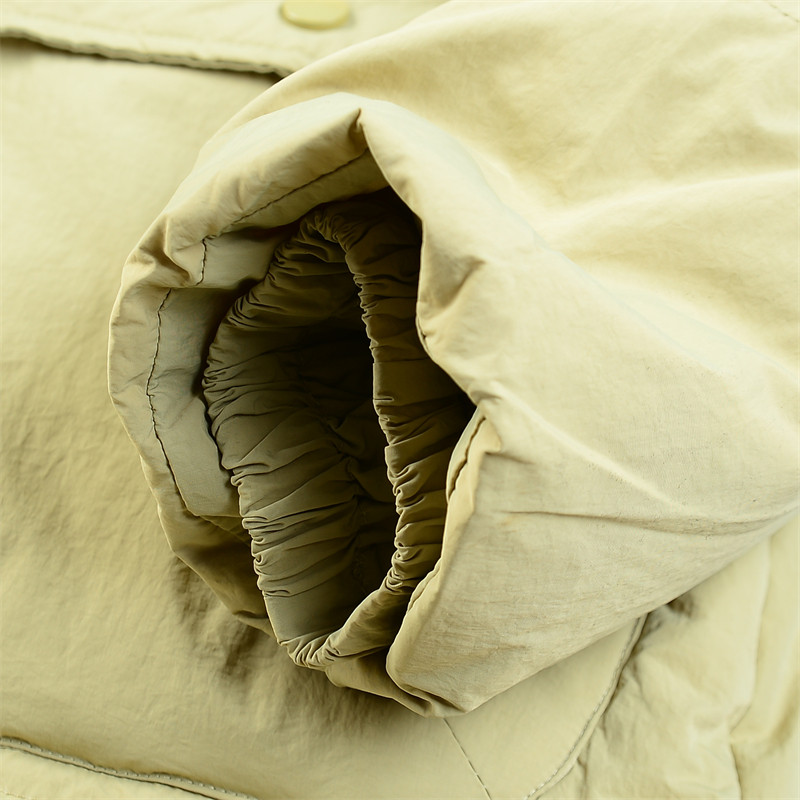 女士精品立领连帽中长款羽绒服L85608宽松收高腰保暖白鸭绒长外套,淘宝优惠券,粉丝福利购,淘宝优惠卷