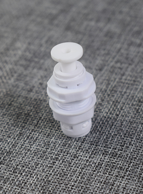 净水器2分隔板接头 1/4夹板接头 壁挂箱体纯水机穿板直通直通管件
