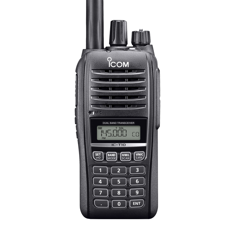 ICOM艾可慕IC-T10 VHF/UHF双频户外模拟防水手持对讲机手台可写频 - 图3
