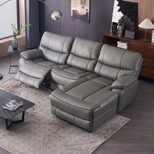 头等太空舱沙发客厅大中小户型贵妃牛皮布艺科技布简约现代零靠墙 - 图1