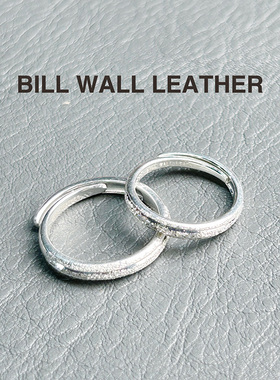 BILL WALL LEATHER 定制银饰银手镯情侣对戒银戒指
