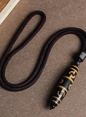 藏传真品老玛瑙莲师法器玉石