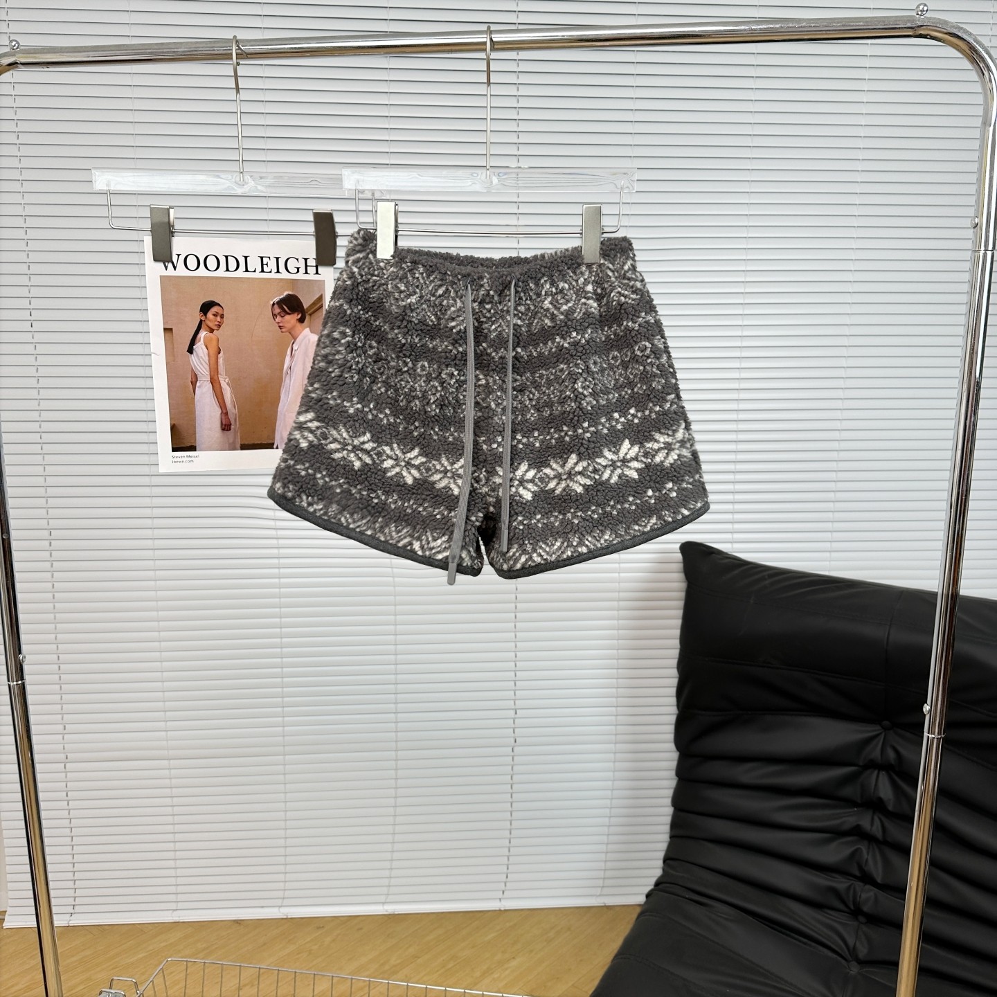 费尔岛秋冬加厚羊羔毛高腰松紧抽绳A字保暖阔腿焦糖色休闲短裤女,淘宝优惠券,粉丝福利购,淘宝优惠卷