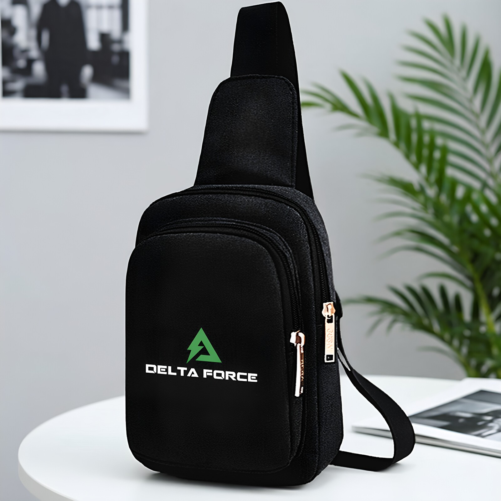 Xbox Game Delta Operation Crossbody Bag Trendy Crossbody Lightweight Men's Bag Casual Chest Bag Sports Crossbody Bag