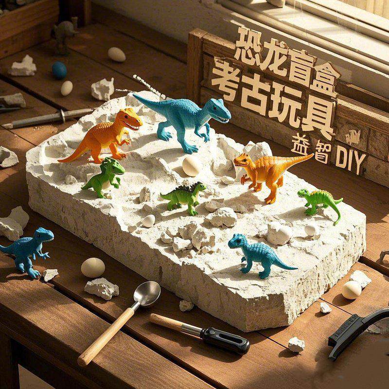 玩具挖掘考古儿童手工男孩女孩三丽鸥奥特曼恐龙宝石盲盒 diy,淘宝优惠券,粉丝福利购,淘宝优惠卷