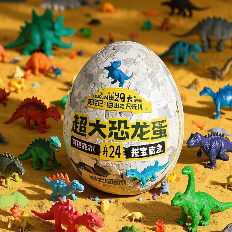 巨型恐龙蛋考古挖掘玩具儿童寻宝化石手工DIY神秘盒,淘宝优惠券,粉丝福利购,淘宝优惠卷