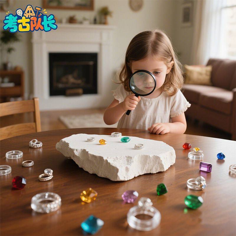 考古挖宝玩具魔法戒指宝藏儿童动手工DIY女孩过家家玩具C,淘宝优惠券,粉丝福利购,淘宝优惠卷
