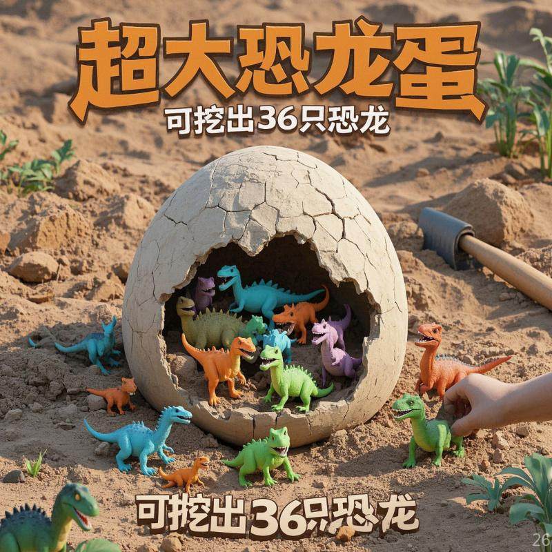 恐龙挖掘玩具儿童手工宝石考古寻宝大恐龙蛋男孩女孩 diy 游,淘宝优惠券,粉丝福利购,淘宝优惠卷