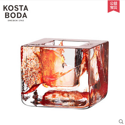 Kosta boda brick进口水晶玻璃家居摆件创意北欧烛台蜡烛浪漫礼物 - 图2