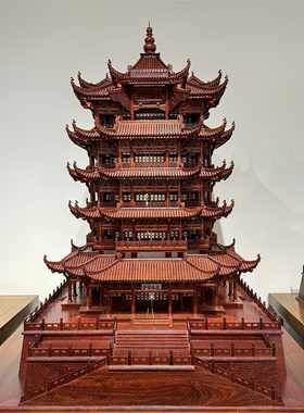 客厅办公室装饰摆件黄鹤楼模型