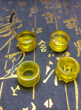 纯天然大号空心金珀耳扩饰品耳廓耳堵时尚耳洞流行朋克扩耳器朋克