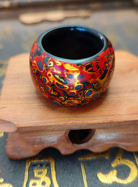 纯天然扳指漆器戒指民族风男女款