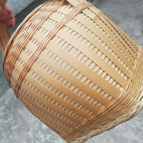 【凡承古逸尾货】特价贵州纯手工竹编提篮 复古型鸡蛋筐茶叶篓 - 图2