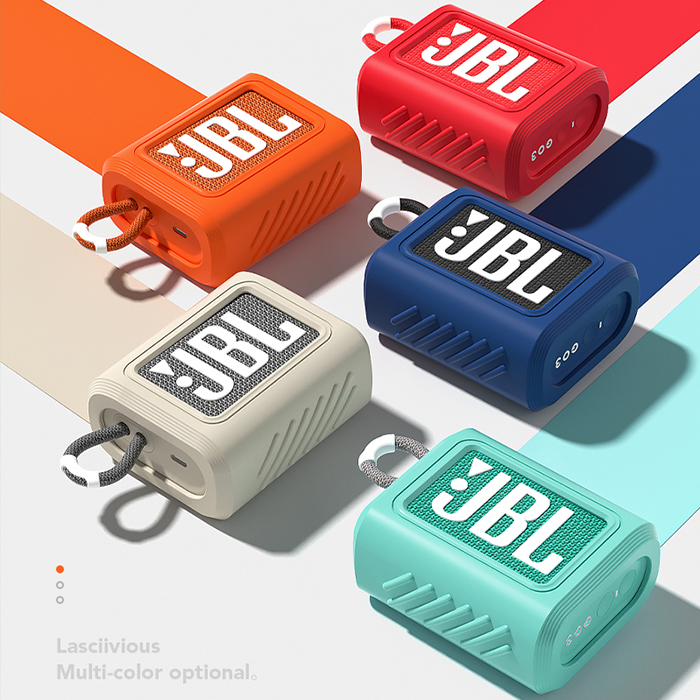 适用JBL GO3保护套音响收纳包JBL 3代蓝牙音箱收纳盒硅胶防摔软壳