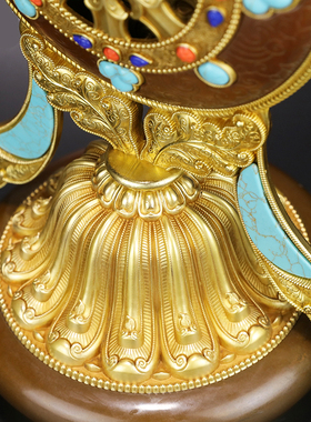 慧宝小号黄铜佛堂桌面摆件