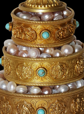 八供曼扎供品七宝石优质珍珠供曼