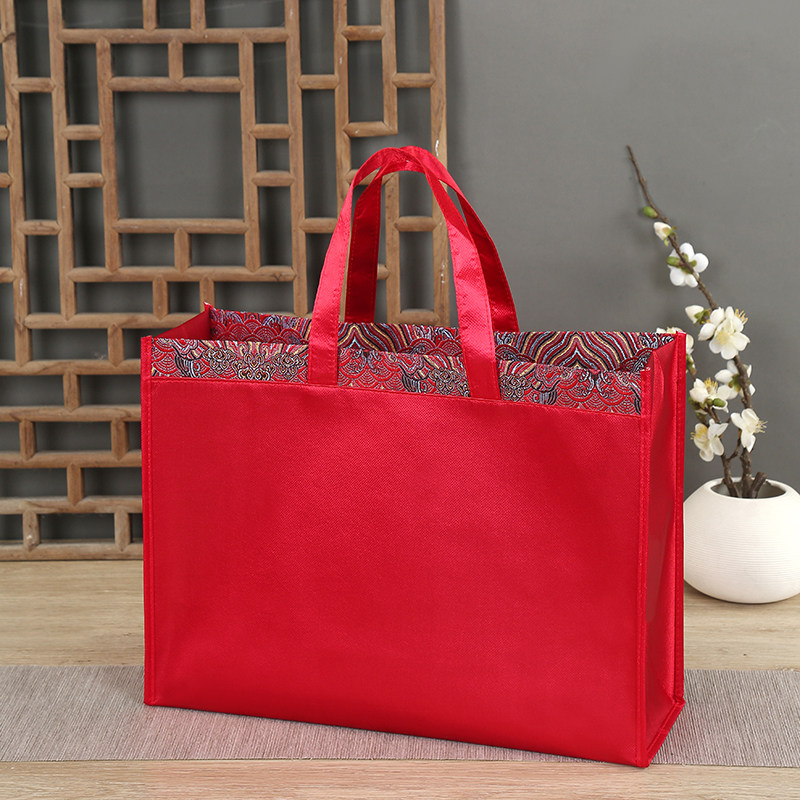 高级感丝绸布袋中国红手提袋茶叶袋散茶茶饼普洱茶礼袋包装礼品袋,淘宝优惠券,粉丝福利购,淘宝优惠卷