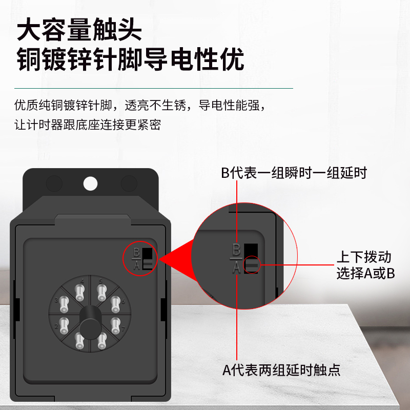 拨码数显时间继电器999S延时器999M定时器AC220V/DC24V可调ASY-3D - 图1