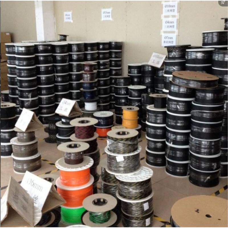 Black flame retardant nylon braided net tube telescopic net tube computer case wire shock absorber snake skin tube cable casing