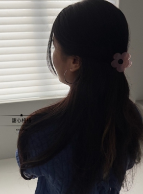 韩国花朵抓夹盘发鲨鱼夹