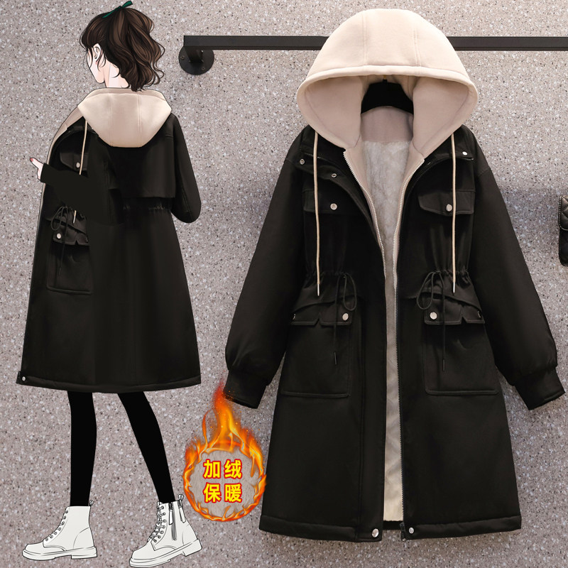 胖MM大码2025年新款港风加绒宽松简约工装棉衣棉服外套女200斤冬,淘宝优惠券,粉丝福利购,淘宝优惠卷