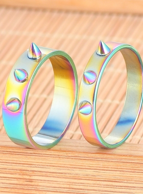 男女通用不锈钢个性钉子戒指