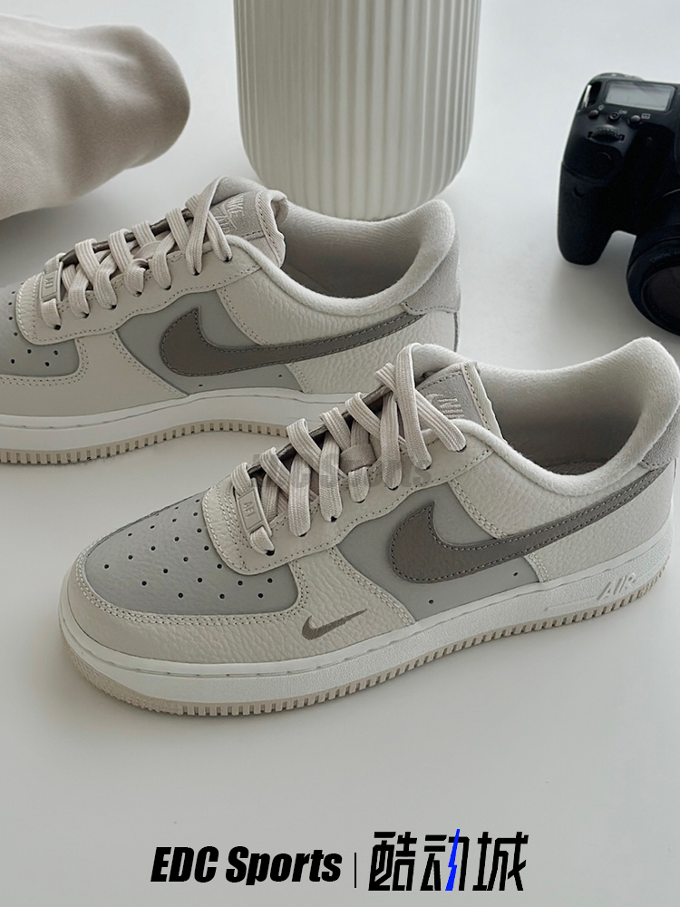 Nike耐克AF1空军一号奶茶棕女款低帮Air Force 1板鞋FB8483-100-图2