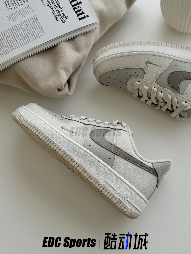 Nike耐克AF1空军一号奶茶棕女款低帮Air Force 1板鞋FB8483-100-图1